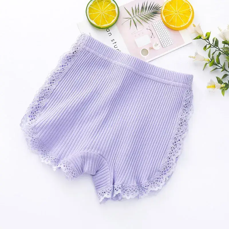 Girls' Anti-Scratch Cotton Shorts Multi Color - Image 3