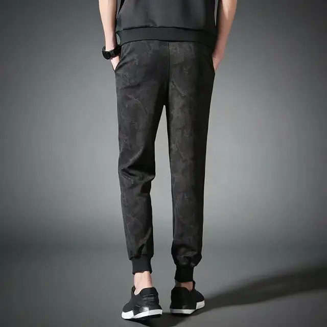 Men's Harlan Leg-Tied Sweatpants Grey Loose Fit - Image 3