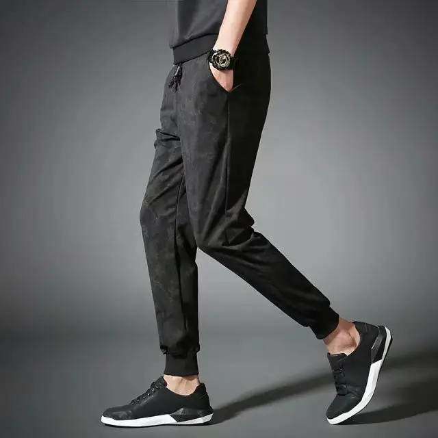 Men's Harlan Leg-Tied Sweatpants Grey Loose Fit - Image 4