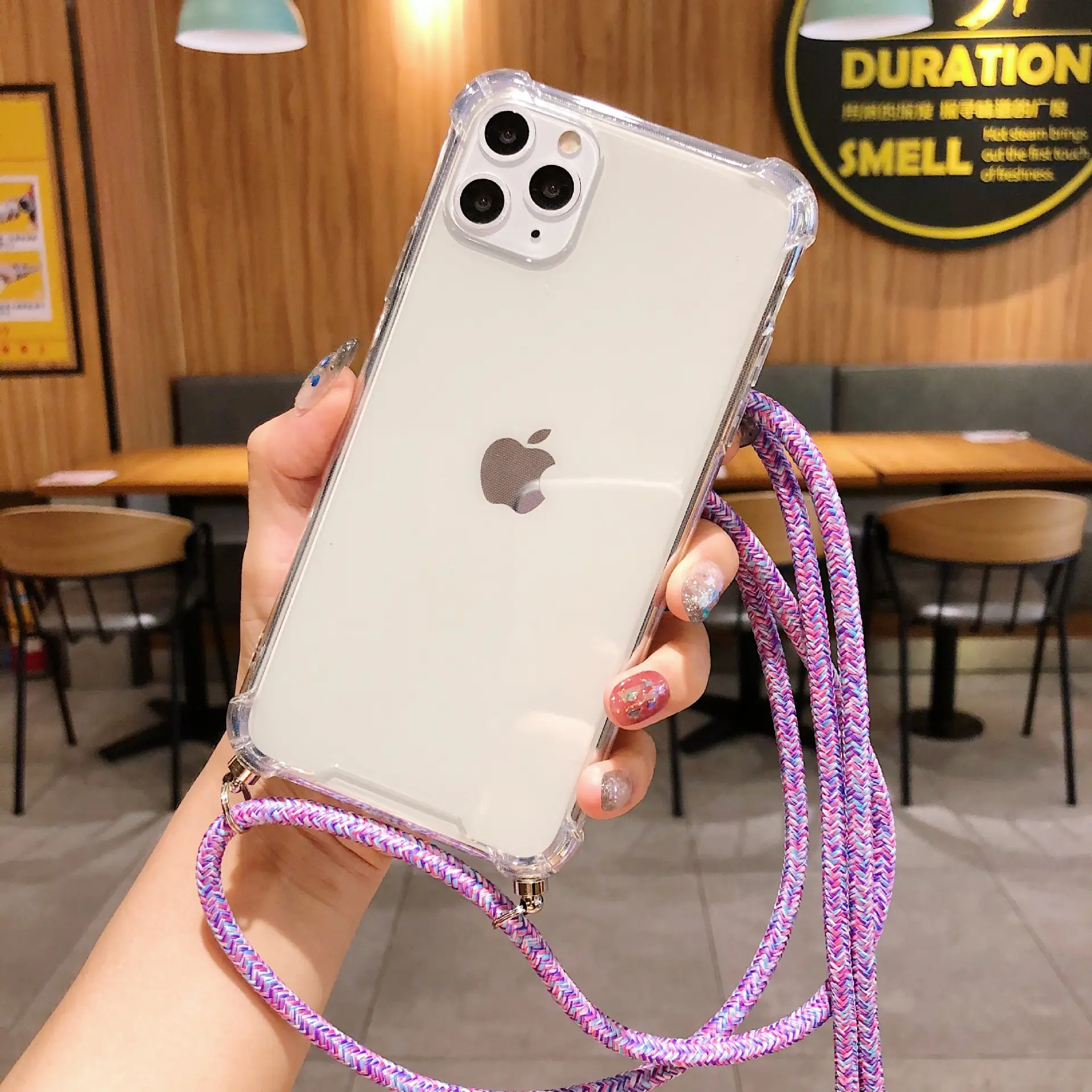 Apple XSmax Lanyard Phone Case Drop Resistant Four-Corner - Image 9