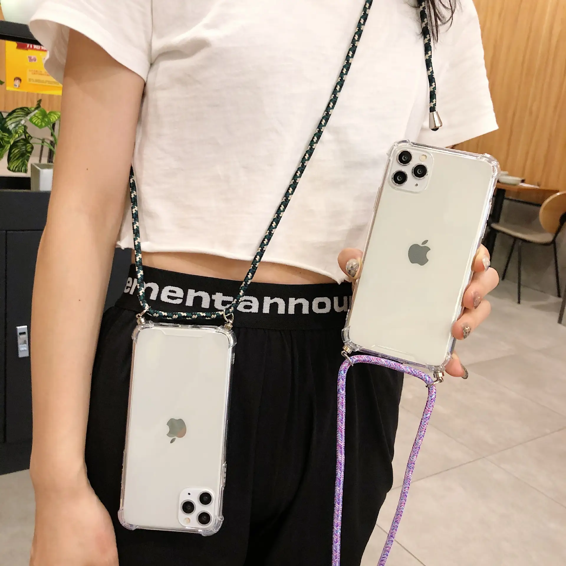 Apple XSmax Lanyard Phone Case Drop Resistant Four-Corner - Image 10