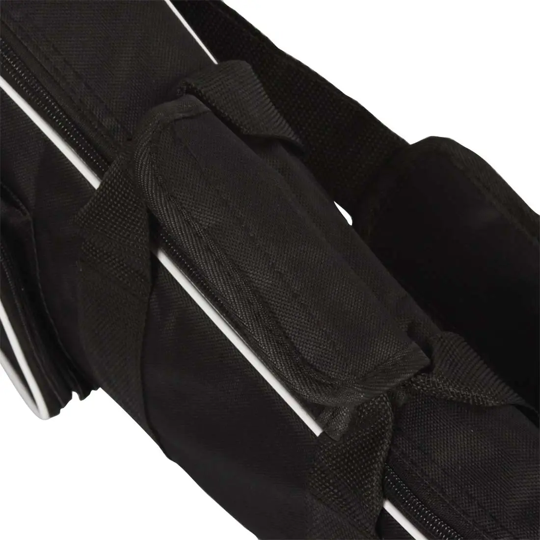 Black Oxford Mandolin Bag with White Trim — feature 13