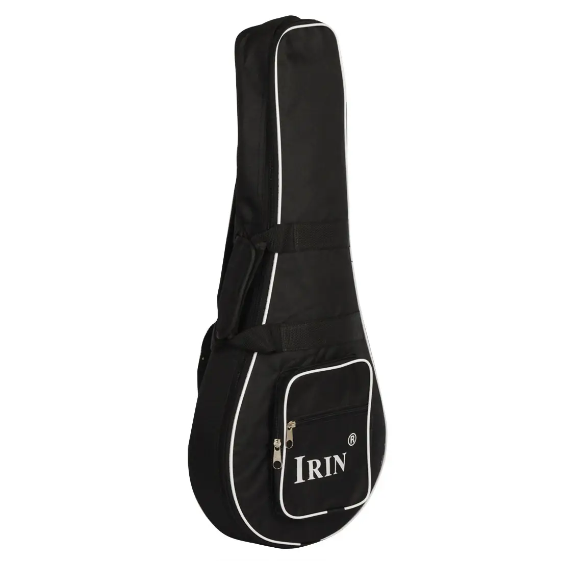 Black Oxford Mandolin Bag with White Trim — feature 7