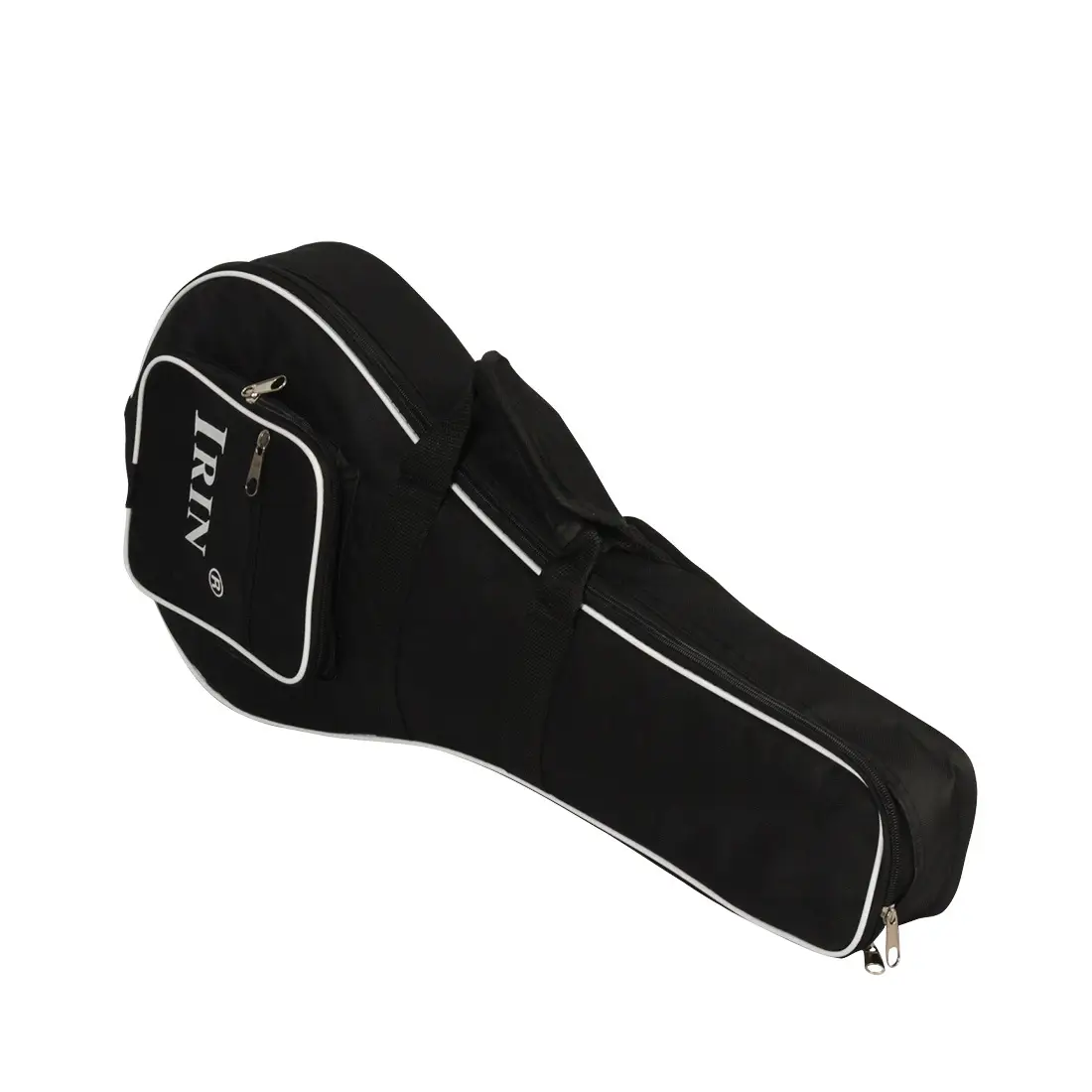 Black Oxford Mandolin Bag with White Trim — feature 9