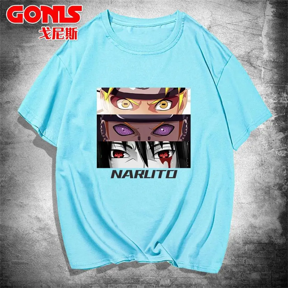 Men White Naruto Graphic T-Shirt Spring Summer - Image 13