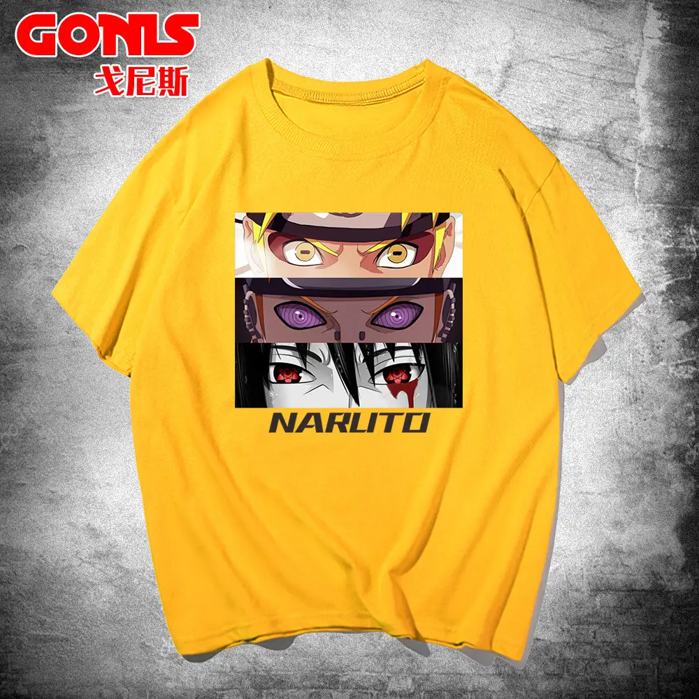Men White Naruto Graphic T-Shirt Spring Summer - Image 14