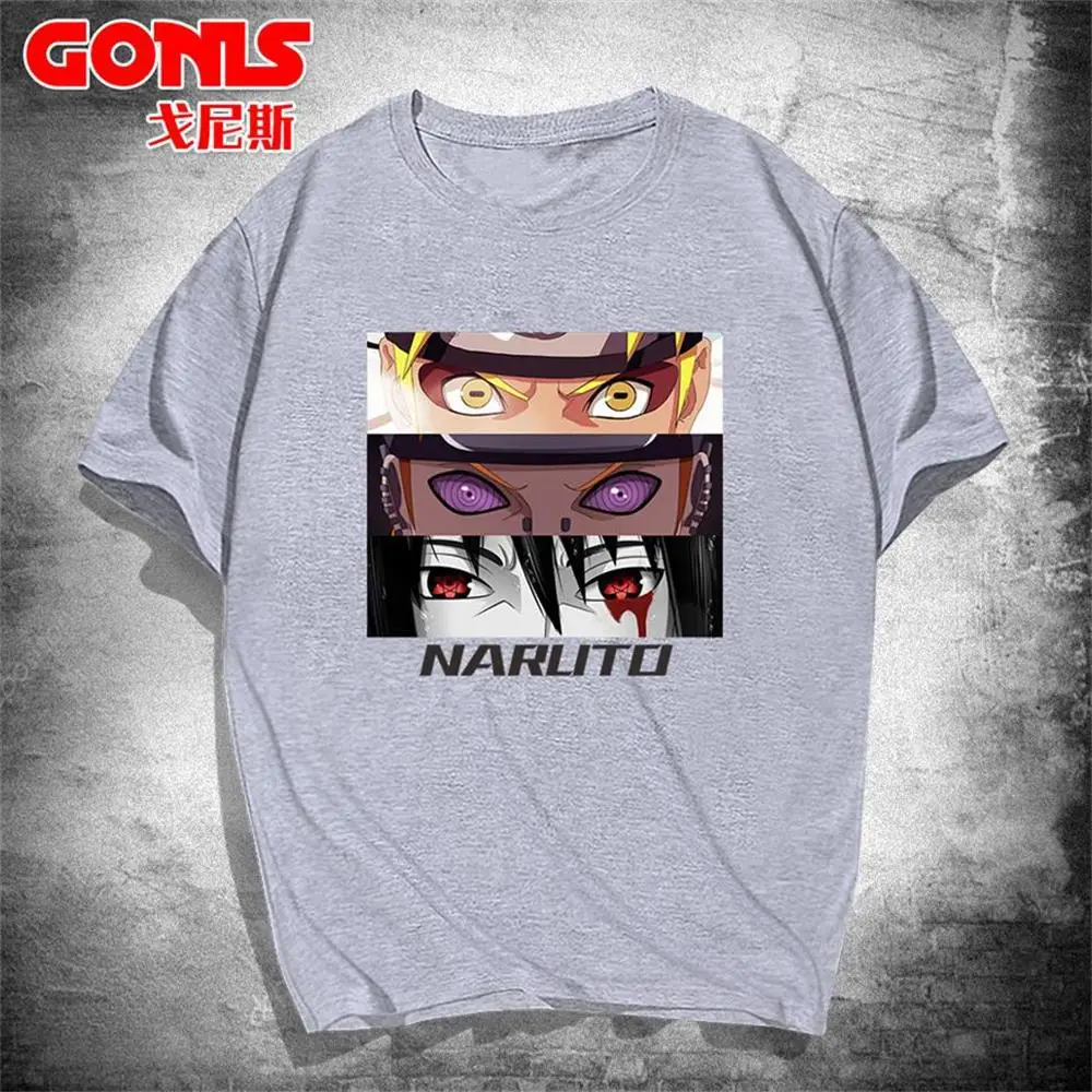 Men White Naruto Graphic T-Shirt Spring Summer - Image 5