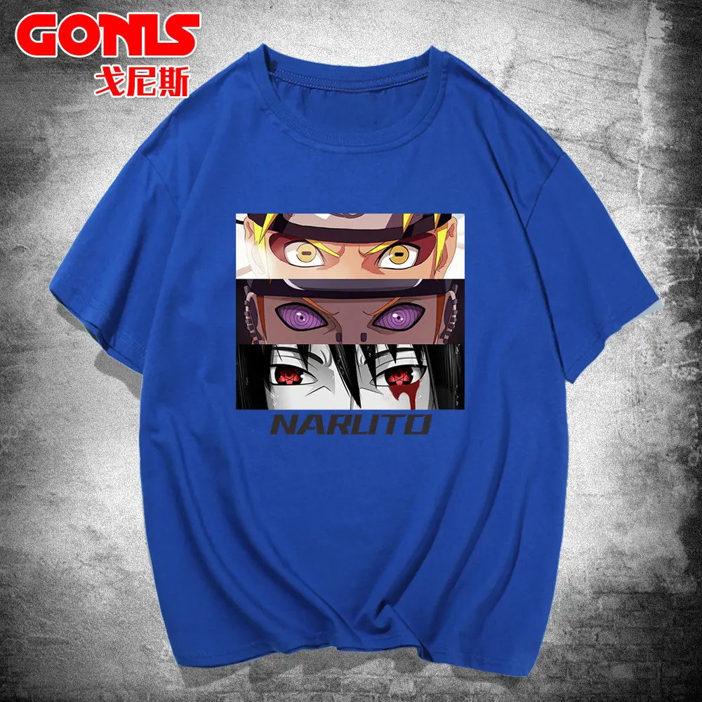 Men White Naruto Graphic T-Shirt Spring Summer - Image 6