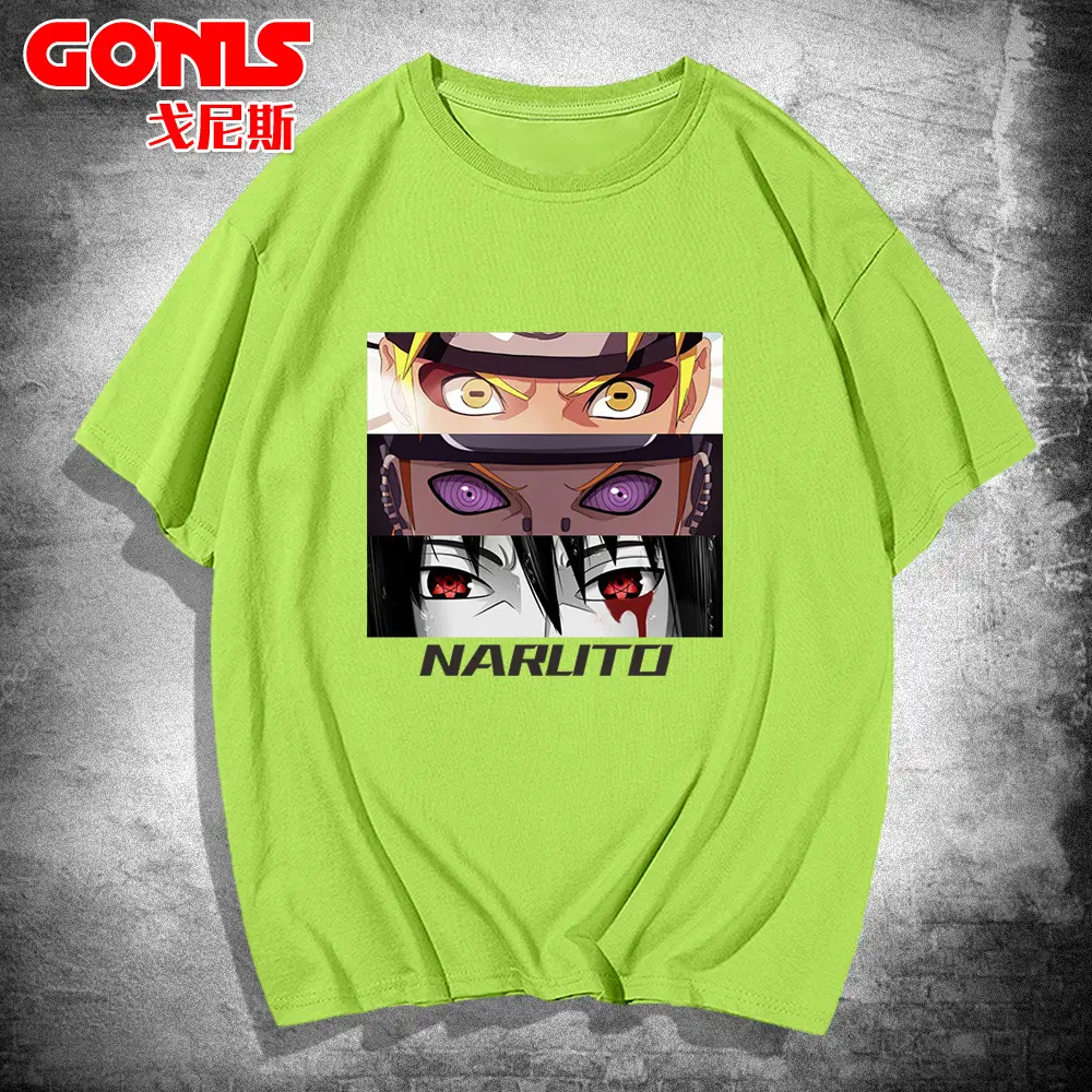 Men White Naruto Graphic T-Shirt Spring Summer - Image 8