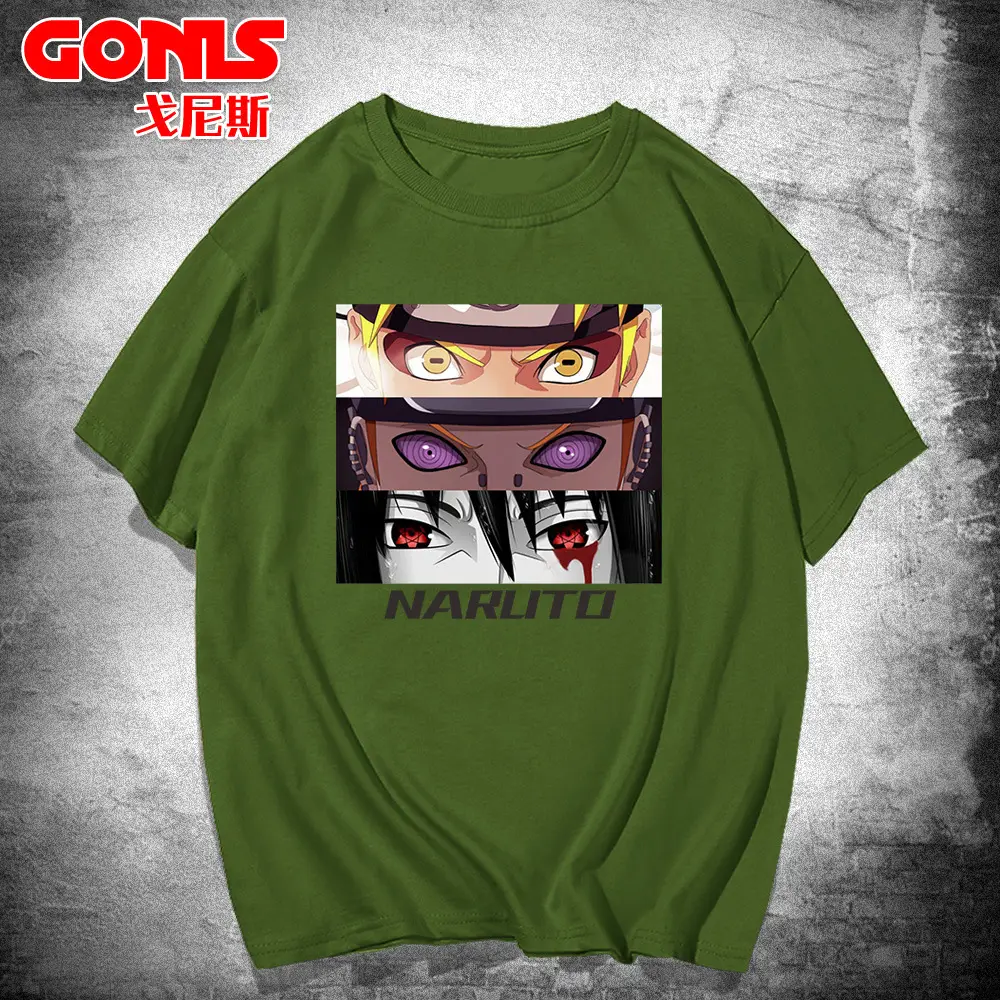 Men White Naruto Graphic T-Shirt Spring Summer - Image 9