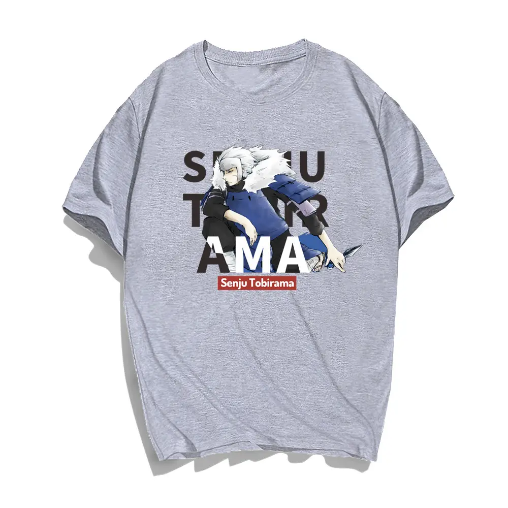 Naruto Print Men Light Blue T-Shirt - Image 14