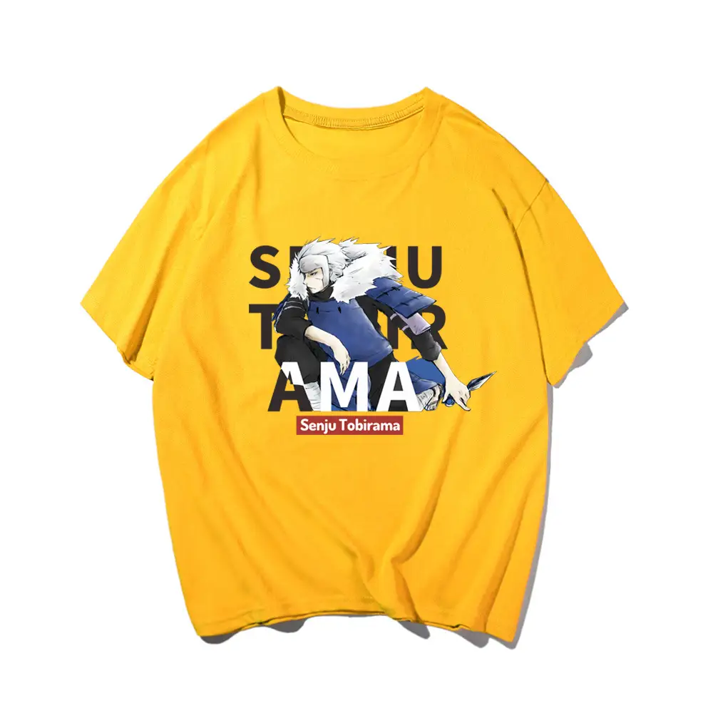 Naruto Print Men Light Blue T-Shirt - Image 2
