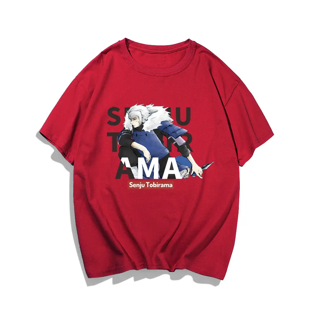 Naruto Print Men Light Blue T-Shirt - Image 3