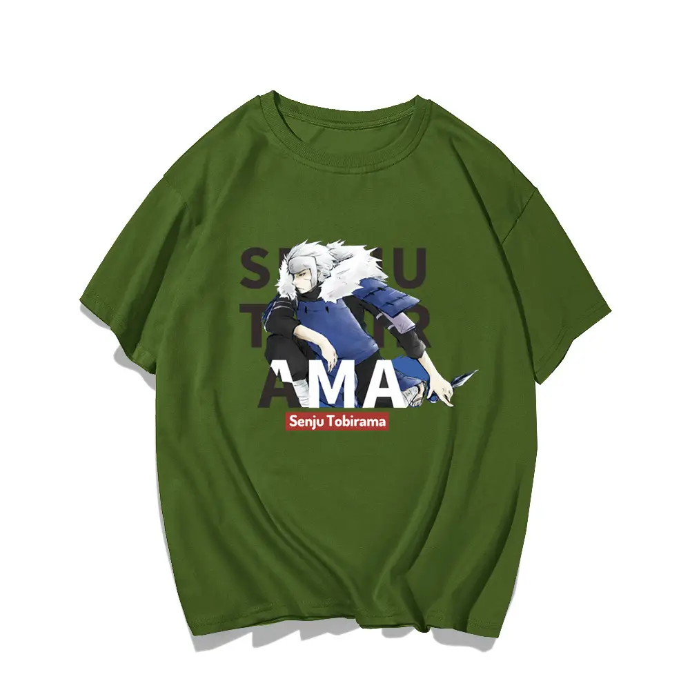 Naruto Print Men Light Blue T-Shirt - Image 6