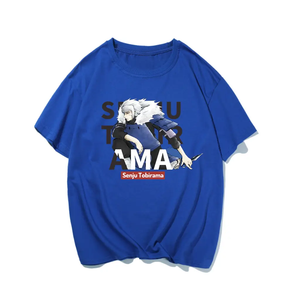 Naruto Print Men Light Blue T-Shirt - Image 7