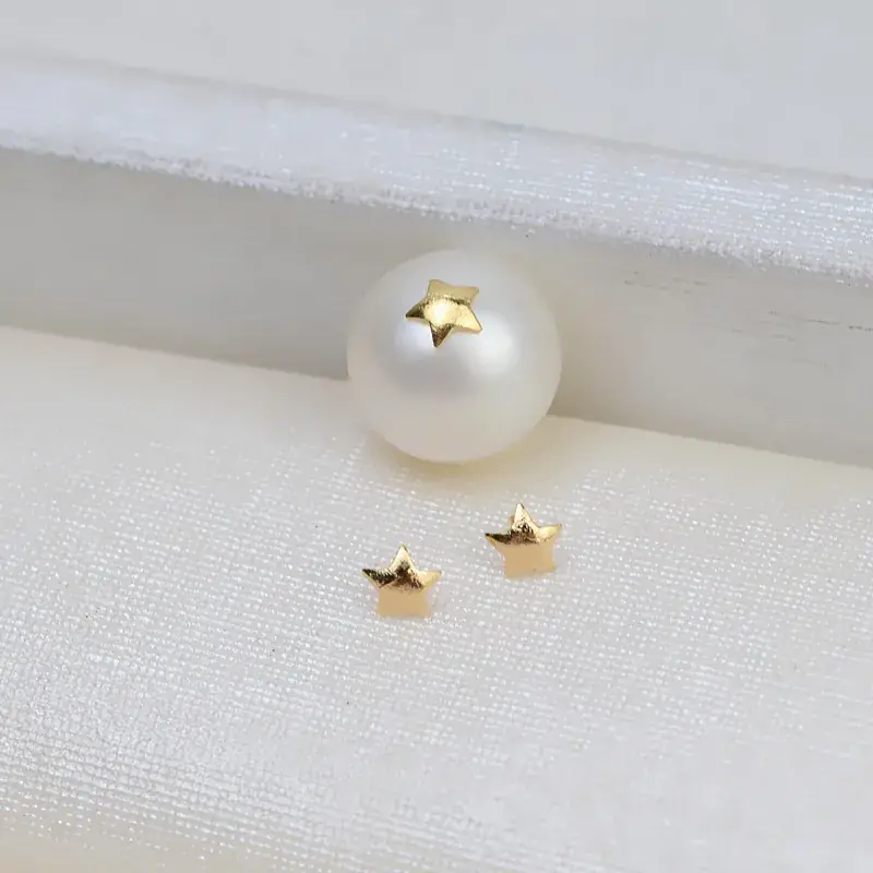 Five Pointed Star Gold Plated Plug Pin - Image 3