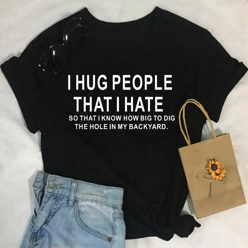 Women's White Graphic T-Shirt with Sunglasses & Denim - Image 2