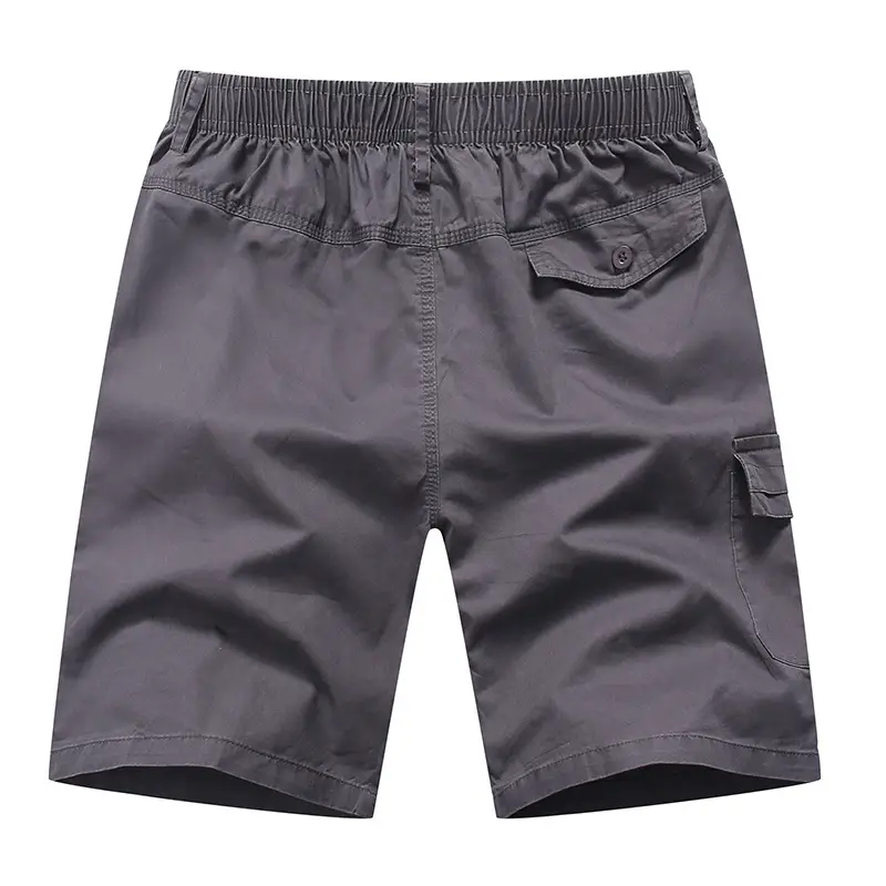 Men Cotton Shorts Grey Loose Casual Half-Length - Image 4