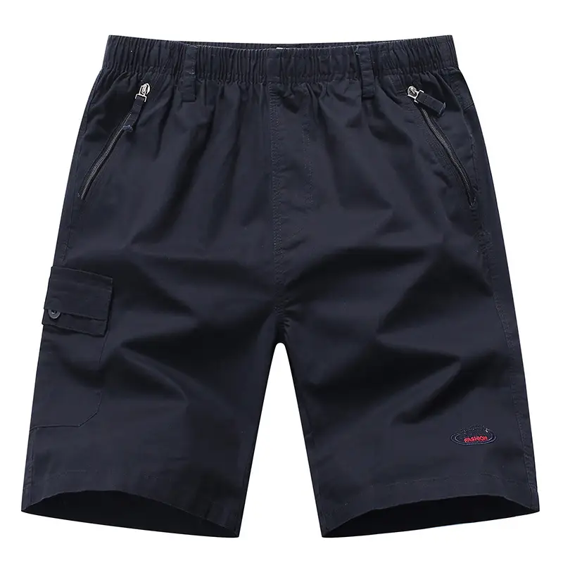 Men Cotton Shorts Grey Loose Casual Half-Length - Image 3
