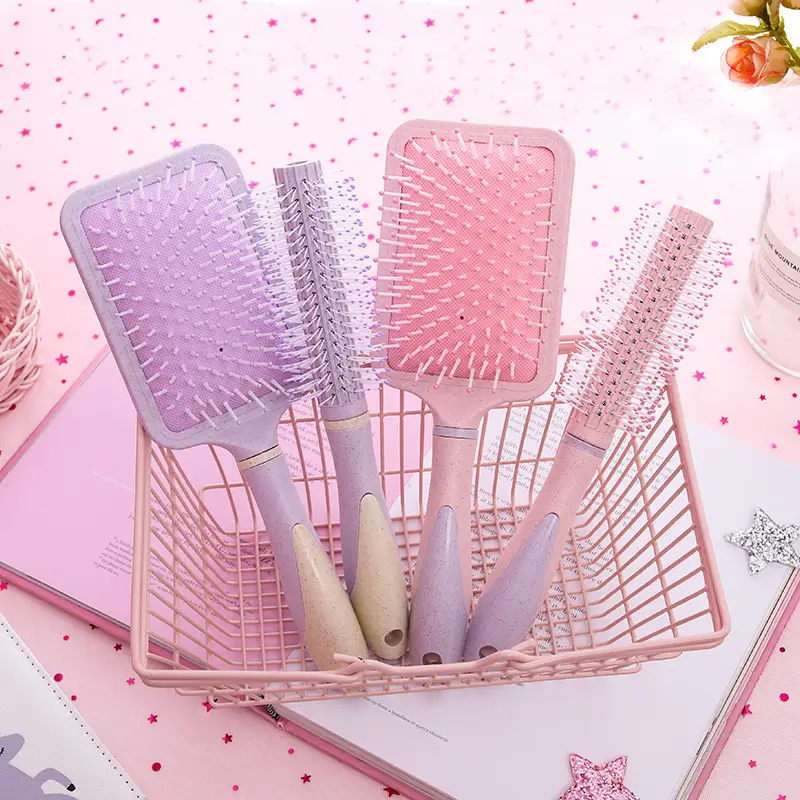 Pink Anti-Static Hair Curling Comb with Big Tooth - Image 12