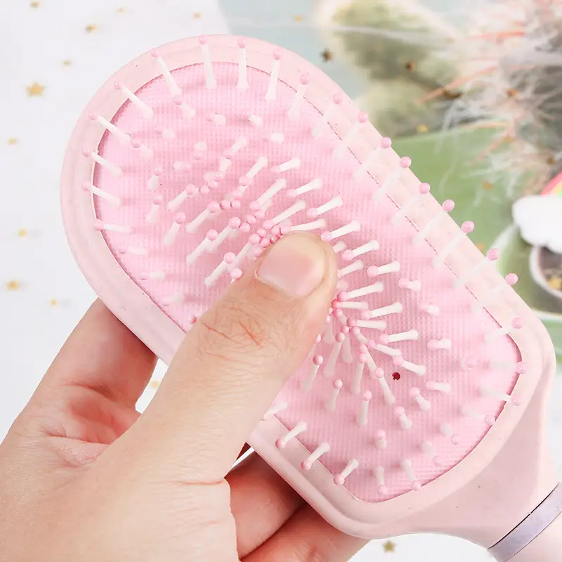 Pink Anti-Static Hair Curling Comb with Big Tooth - Image 13