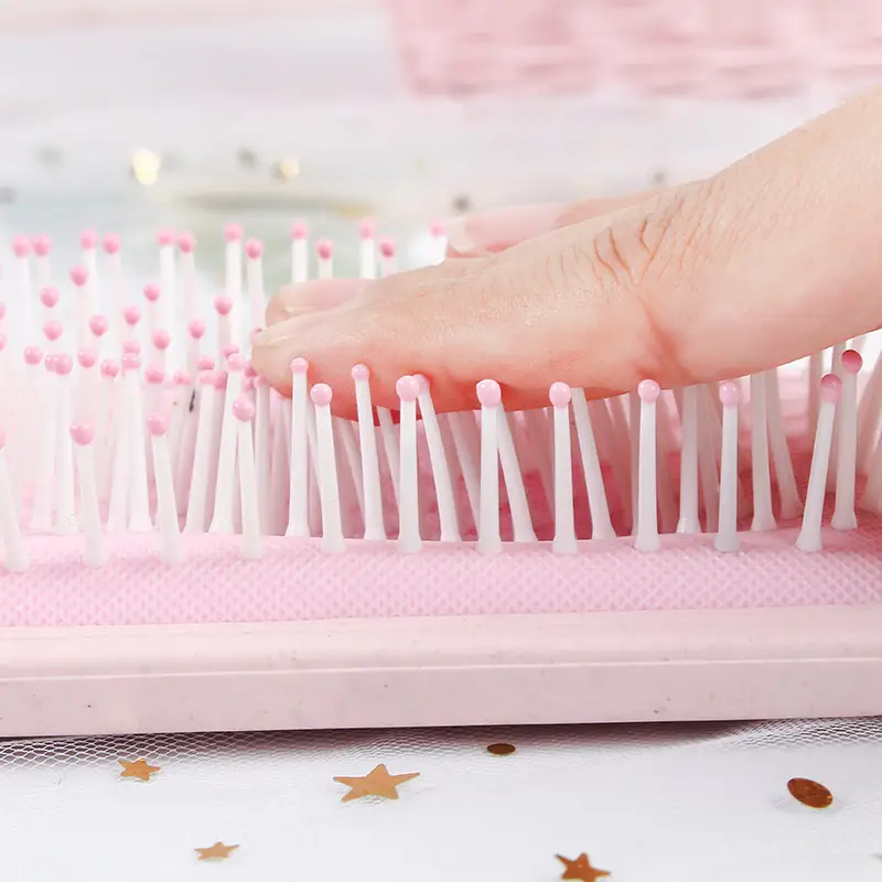 Pink Anti-Static Hair Curling Comb with Big Tooth - Image 14