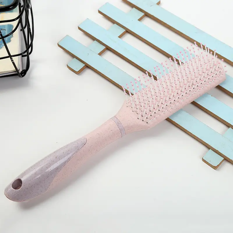 Pink Anti-Static Hair Curling Comb with Big Tooth - Image 3