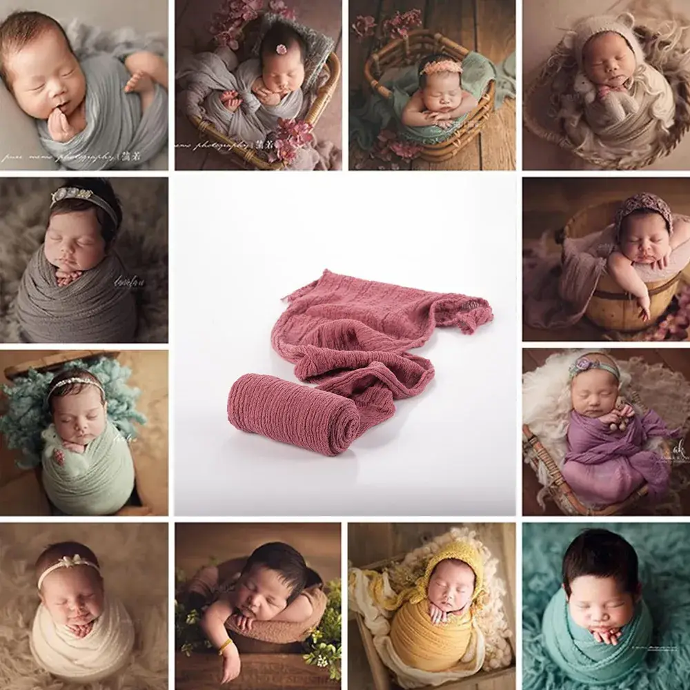 Pink Cotton Baby Photo Wrapping Towel