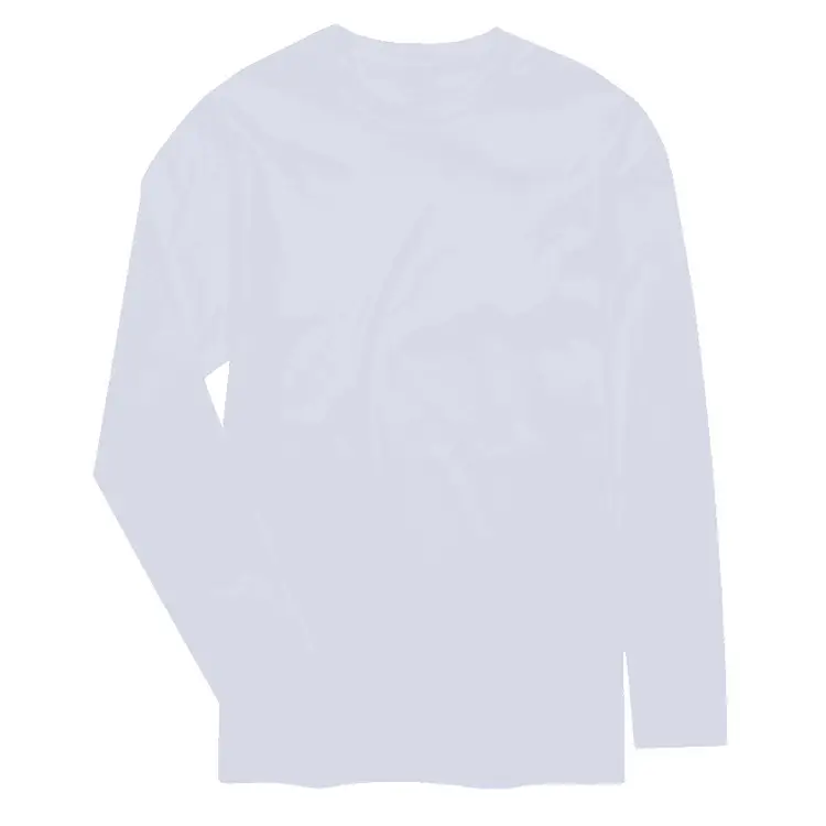 Black Cotton Long Sleeve Crewneck T-Shirt 250g - Image 10