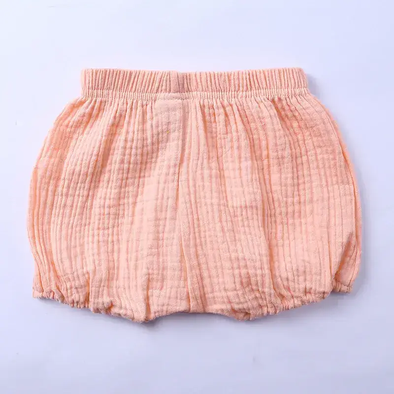 2025 Summer Kids Shorts Orange Elastic Waist - Image 8