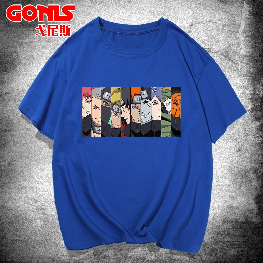 Naruto Men's Red Loose Cotton Summer T-Shirt - Image 7
