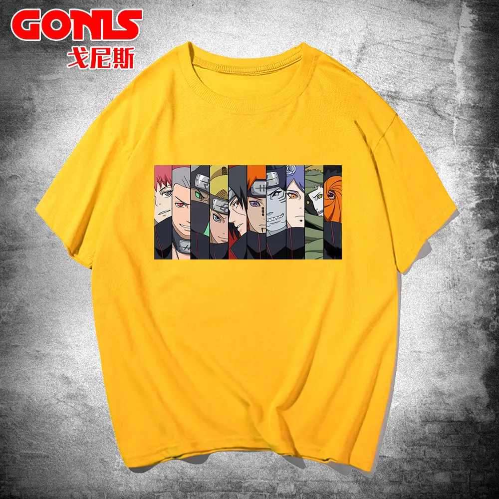 Naruto Men's Red Loose Cotton Summer T-Shirt - Image 8