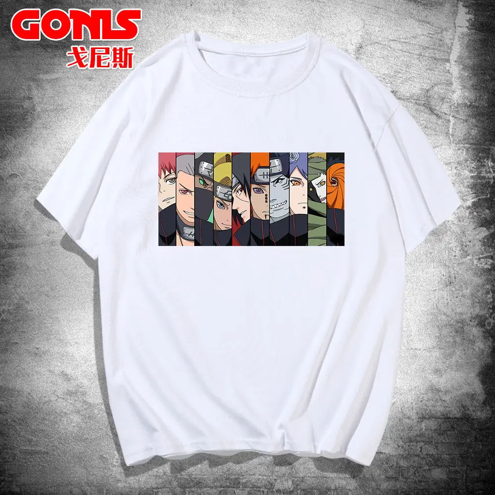 Naruto Men's Red Loose Cotton Summer T-Shirt - Image 10