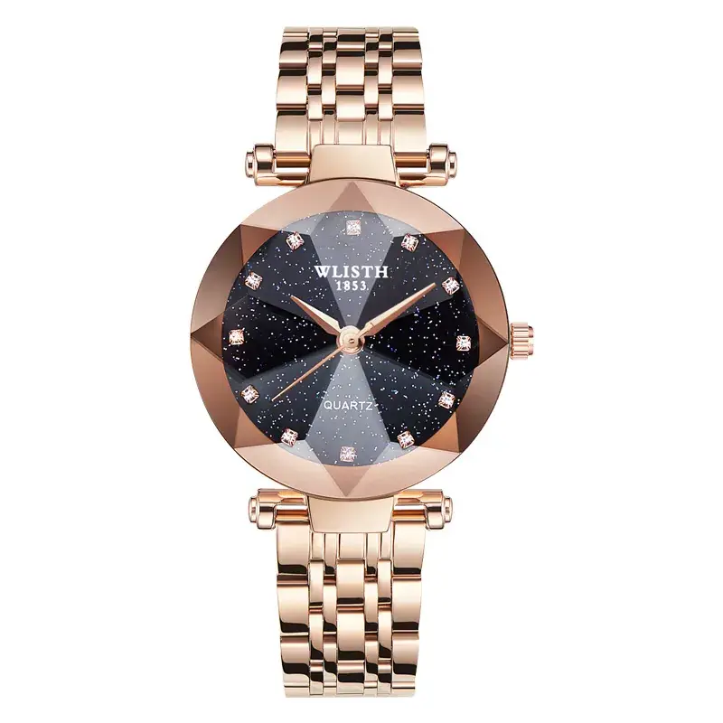 Women's Magnetic Watch Black Crystal Design - Image 7