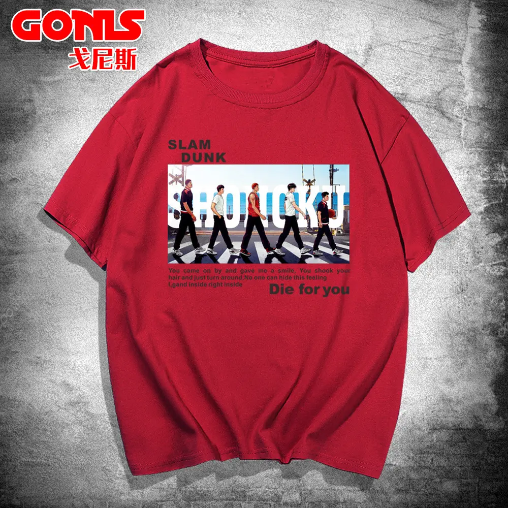 Men Women Summer T-Shirt Slam Dunk Graphic Design - Image 9