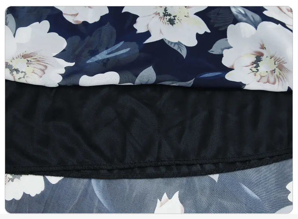 Floral Chiffon Skirt Large Size European Style — feature 15