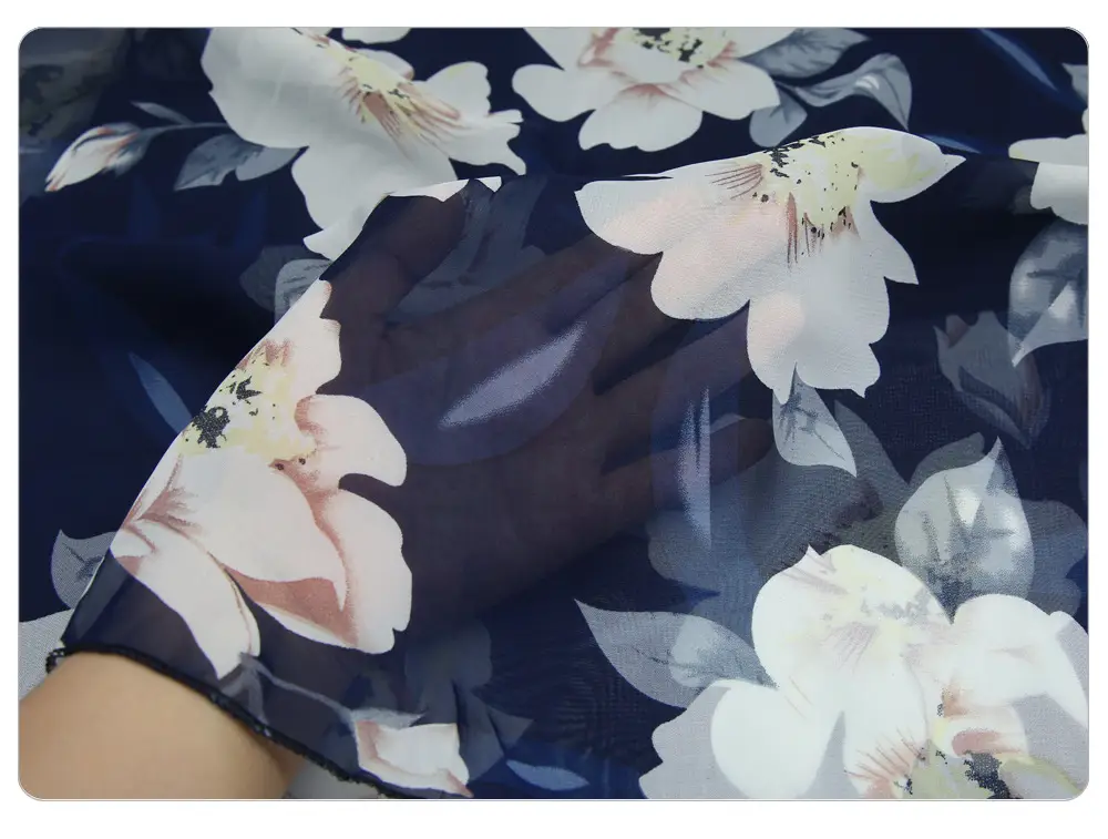 Floral Chiffon Skirt Large Size European Style — feature 16
