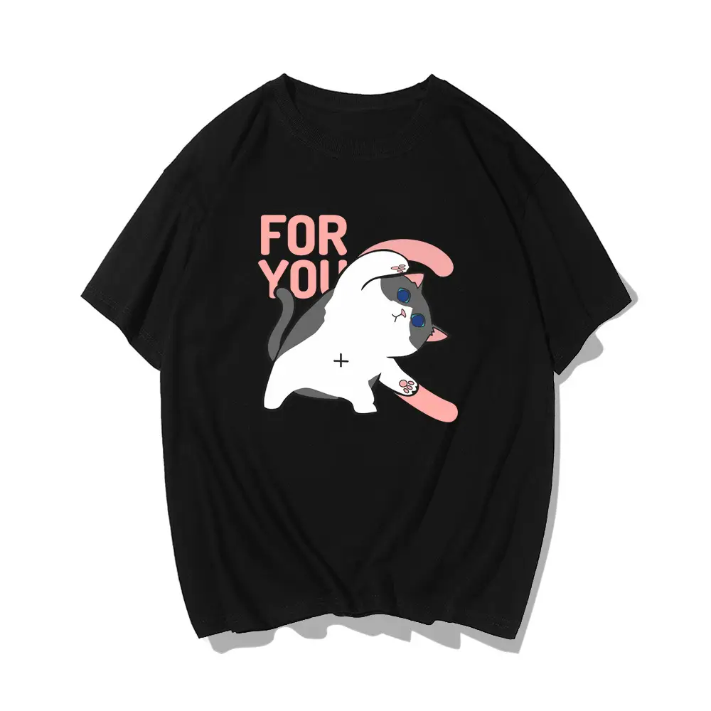 Men Women Summer Cartoon Cats Dogs Cotton T-Shirt Green - Image 12