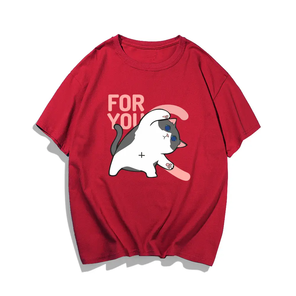 Men Women Summer Cartoon Cats Dogs Cotton T-Shirt Green - Image 14