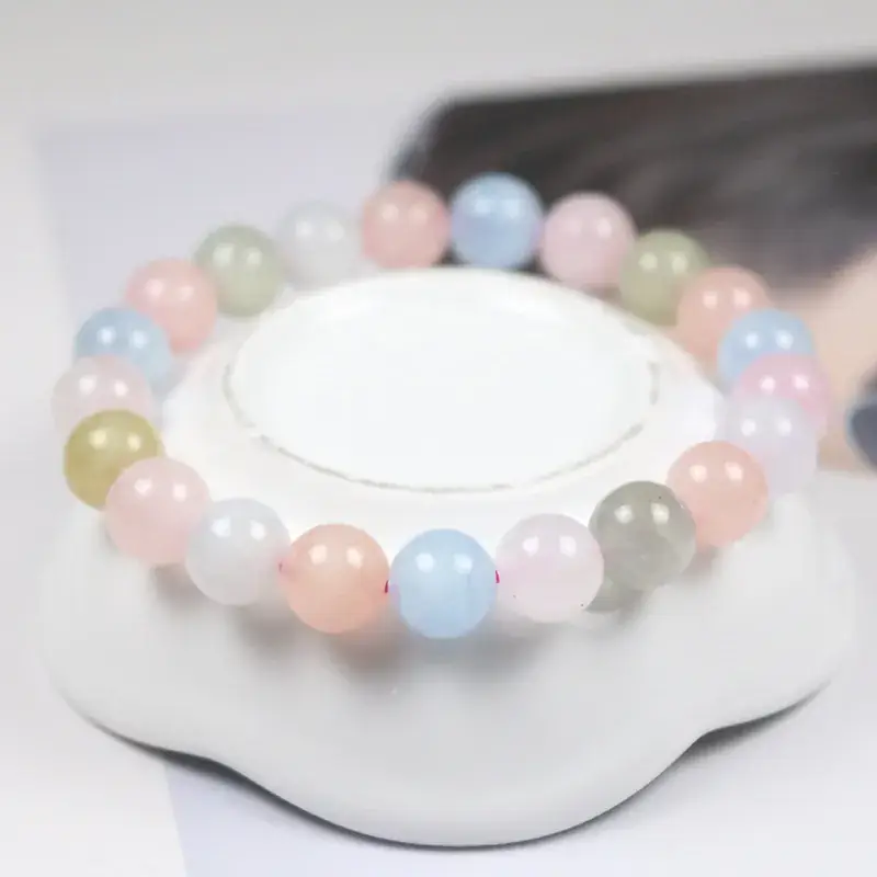Candy Color Natural Morganite Bracelet for Women - Image 2
