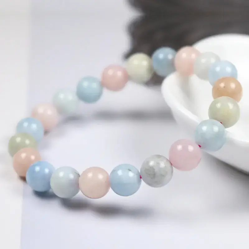 Candy Color Natural Morganite Bracelet for Women - Image 3