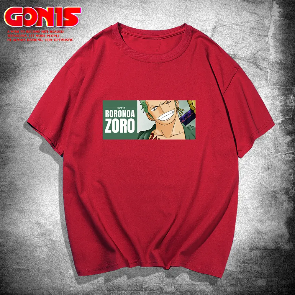 Y One Piece Zoro Printed Black T-Shirt