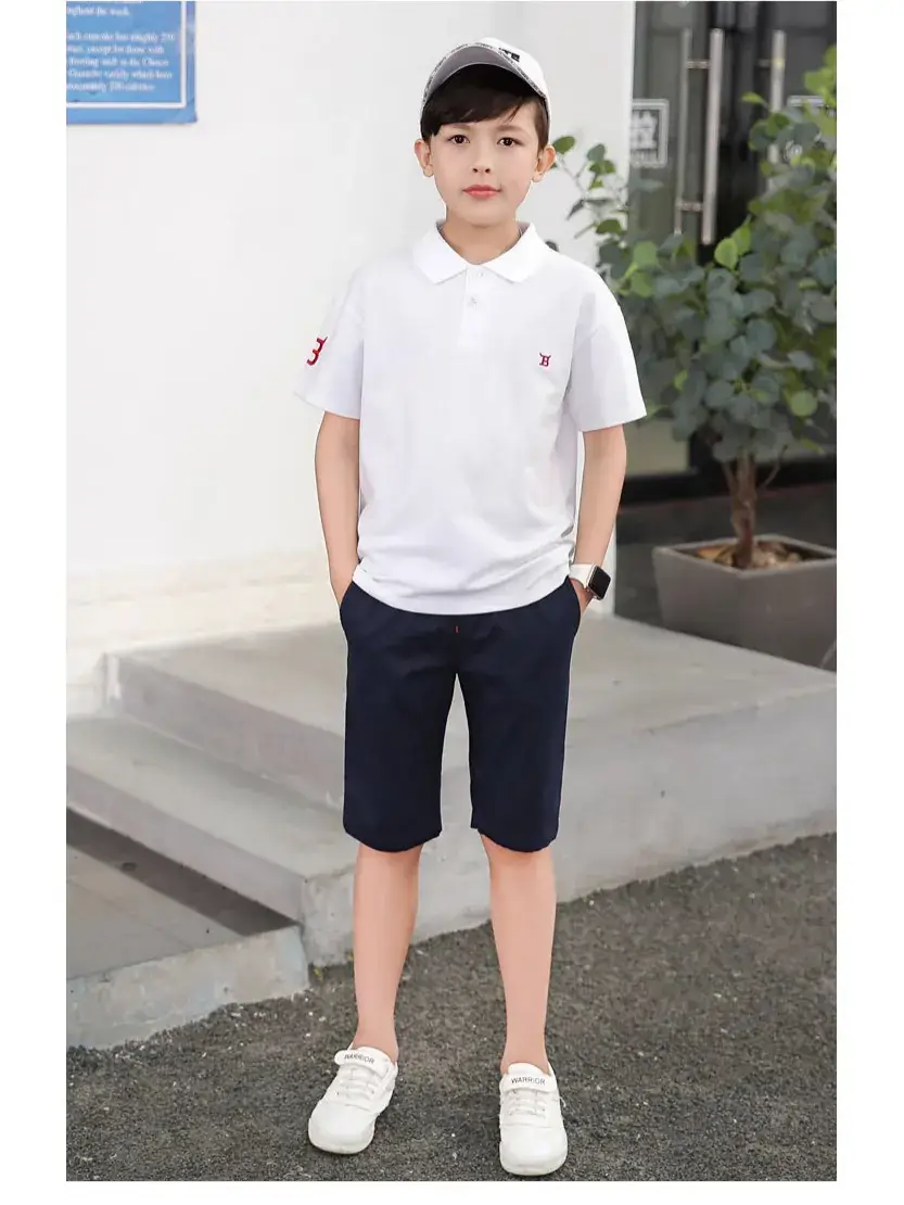 Ready-Made Cross-Border Kidsren's Clothing, Boys' Shorts, Kidsren's Summer Clothing, Medium and Large Kidsren's Summer Pure Cotton Cropped Pants, Casual Pants