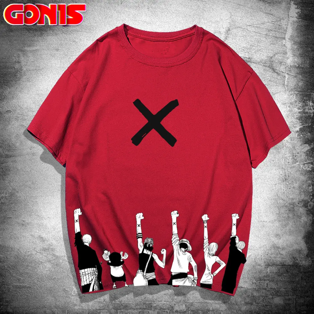Red One Piece X Graphic T-Shirt for Boys - Image 10