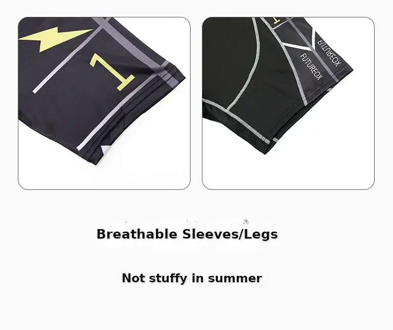 Men's Black FUTURE Stretchy Running Shorts & Top Set — feature 10