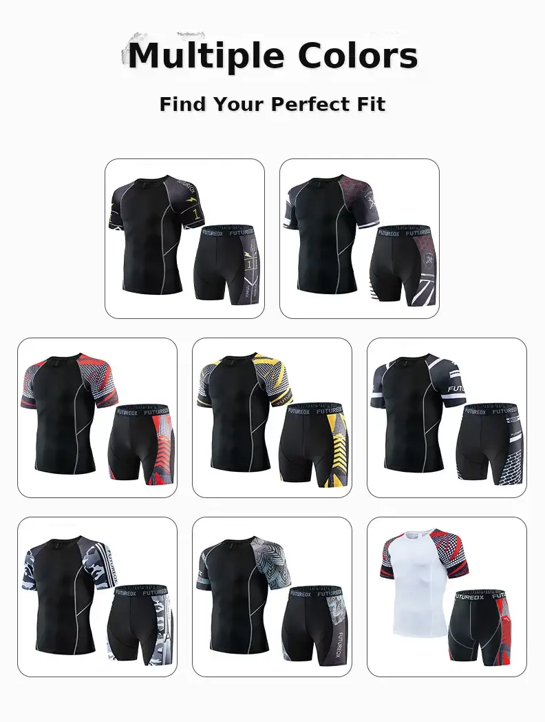 Men's Black FUTURE Stretchy Running Shorts & Top Set — feature 5