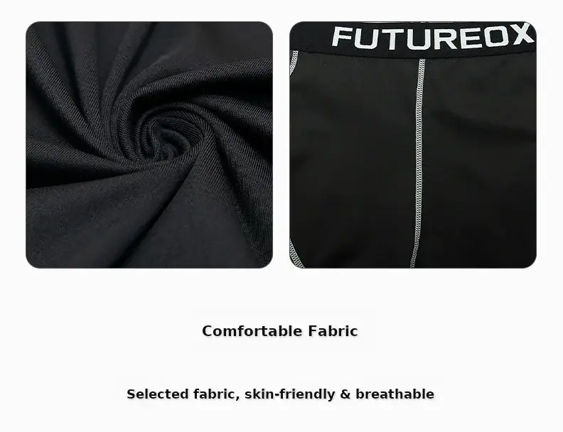 Men's Black FUTURE Stretchy Running Shorts & Top Set — feature 8