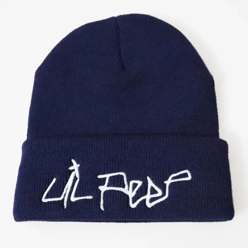 Pink Embroidered Girl's Ski Hat with Love Lil Peep Design - Image 5
