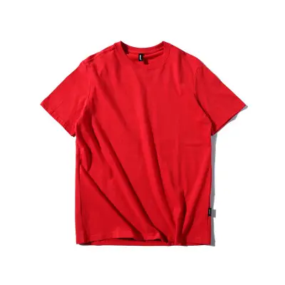 Men White Short Sleeve T-Shirt Loose Fit Summer Wear