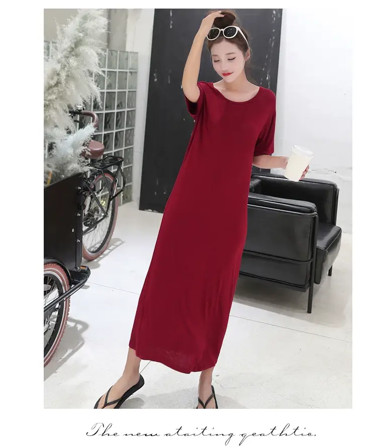 Summer Korean Style Women's Dress Long Dress Long Sleeve — feature 13